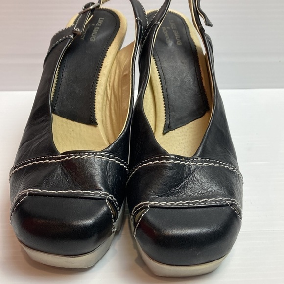 Like Smug by Prophecy sling back heels modern minimalist - Picture 2 of 8